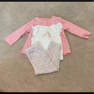 3 Piece Baby Girl Outfit